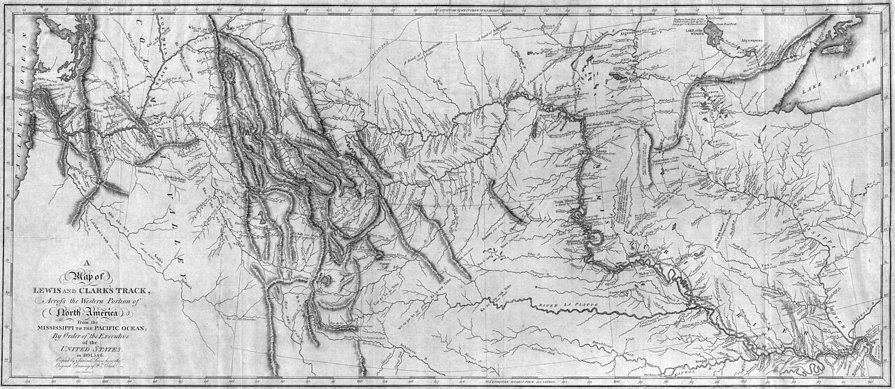 Map of Lewis and Clark’s Track (1814)