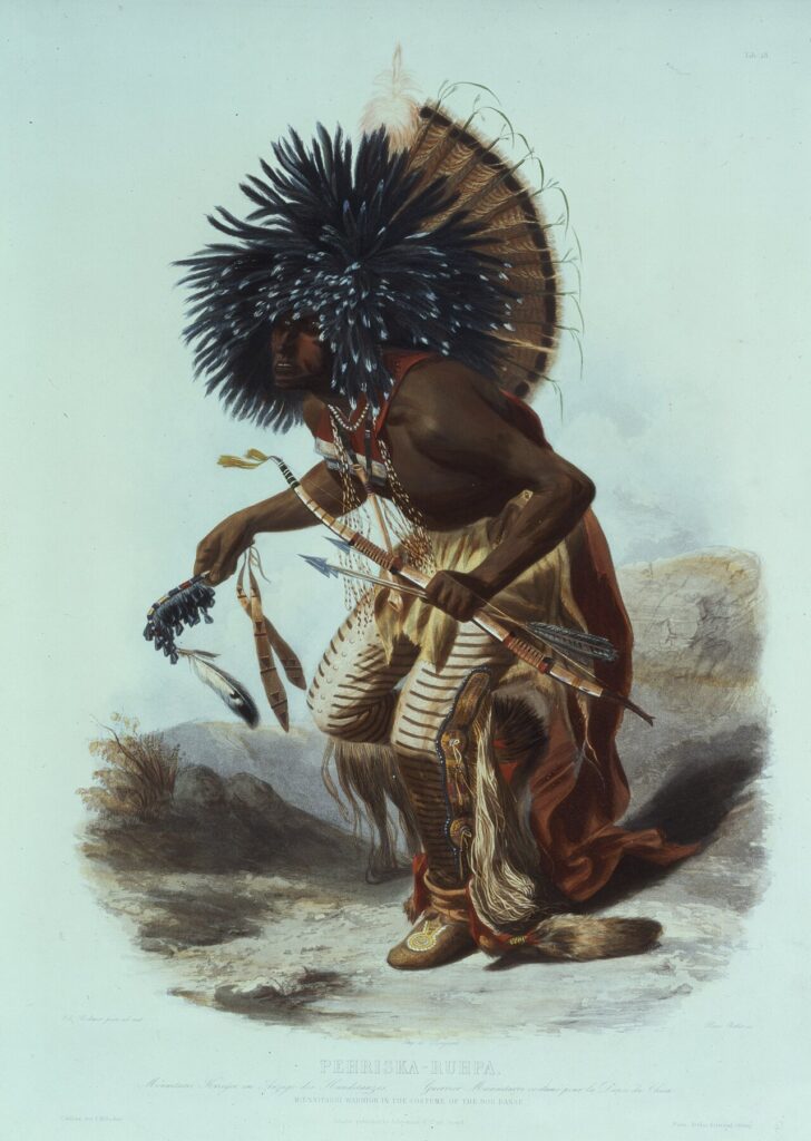 Pehriska-Ruhpa, Moennitarri Warrior in the Costume of the Dog Dance
