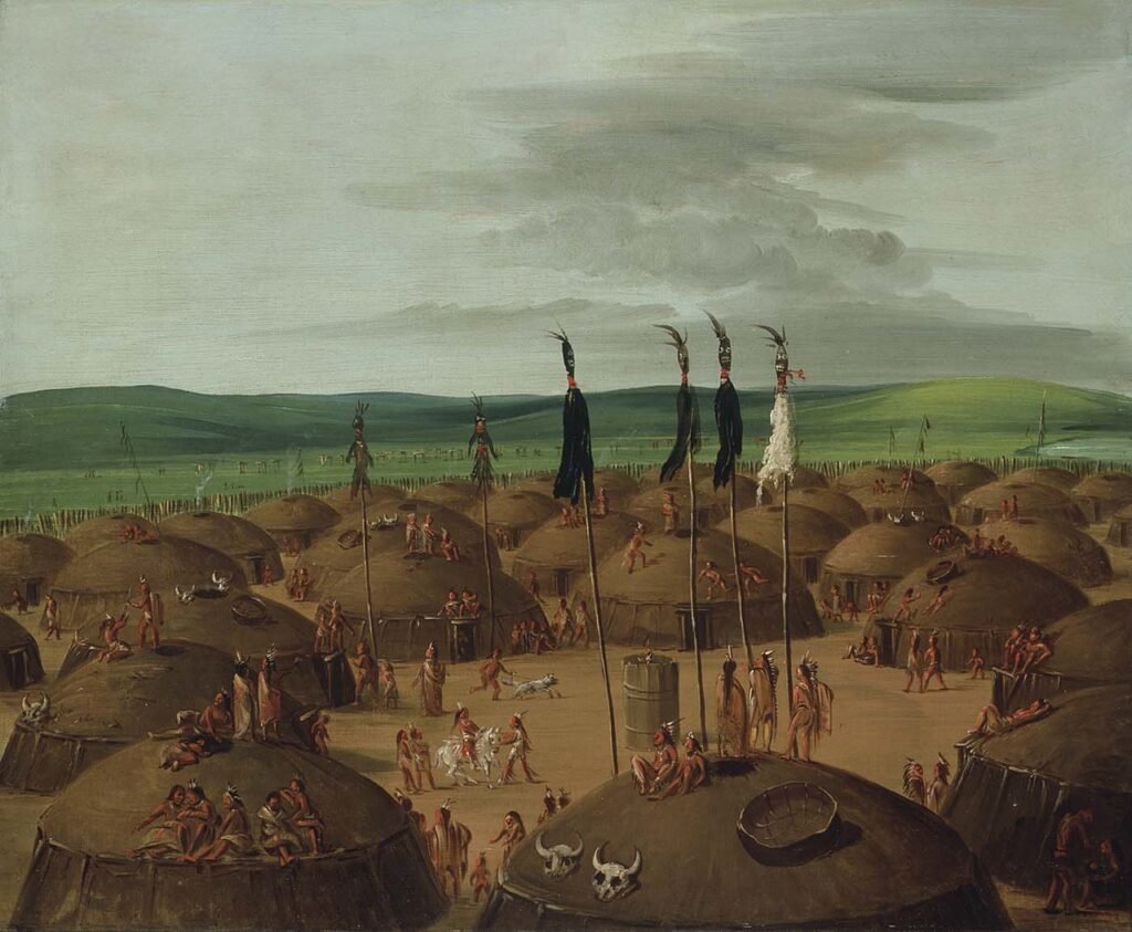 Bird’s-Eye View of the Mandan Village