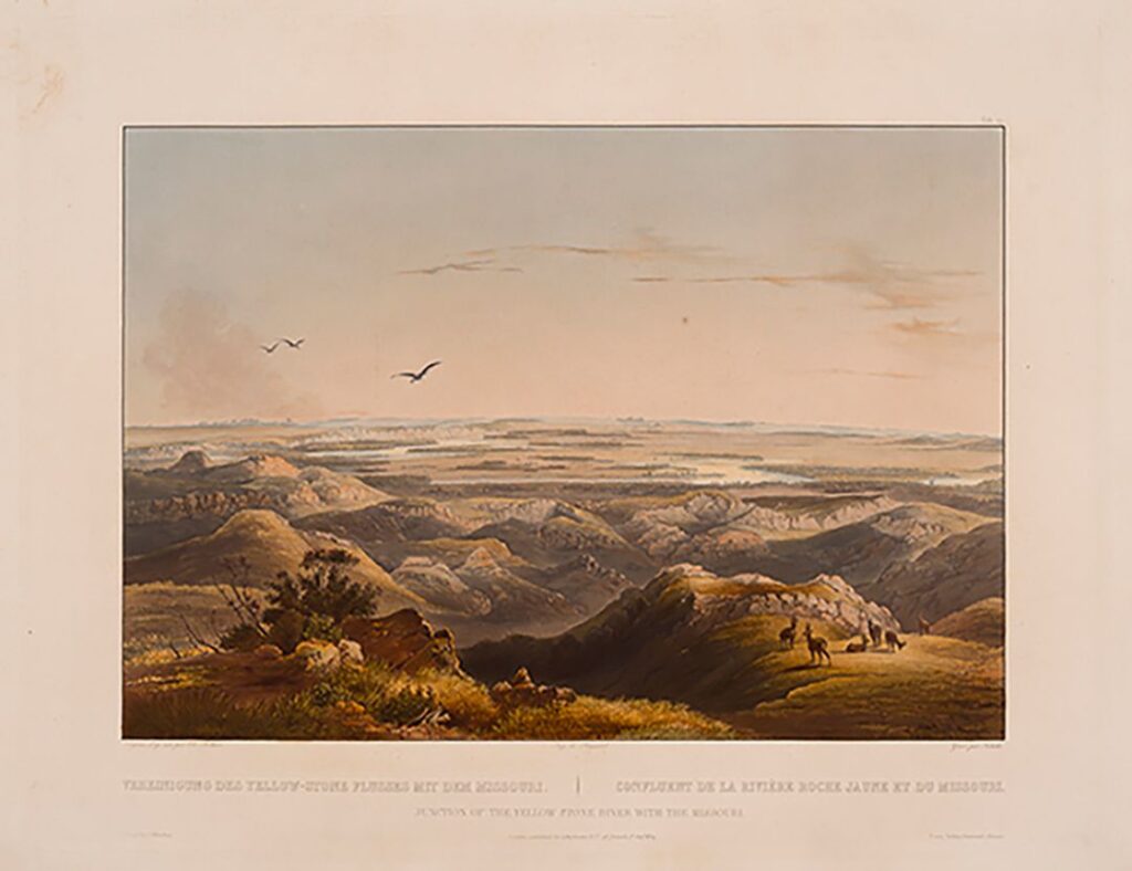 Junction of the Yellowstone River with the Missouri