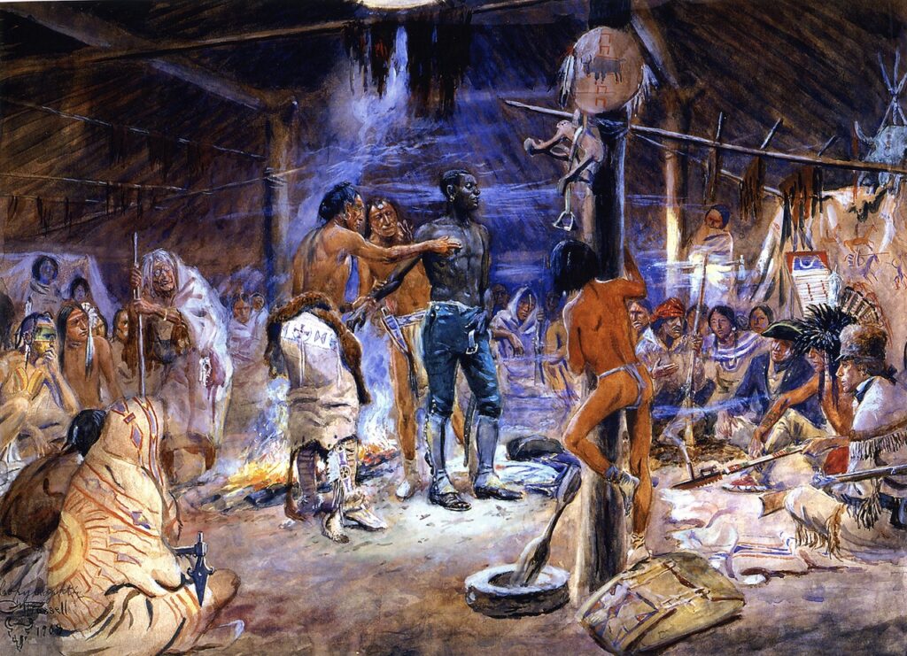 York in the Lodge of the Mandans