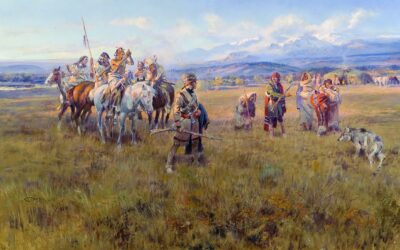 Captain Lewis Meeting the Shoshones by Charles Marion Russell, 1903