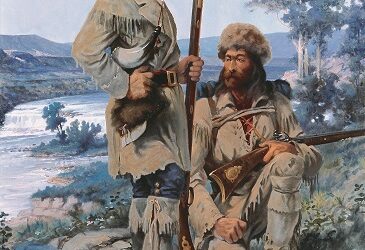 Lewis at Black Eagle Falls by Edgar Samuel Paxson, 1912