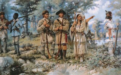 Lewis and Clark at Three Forks by Edgar Samuel Paxson, 1912