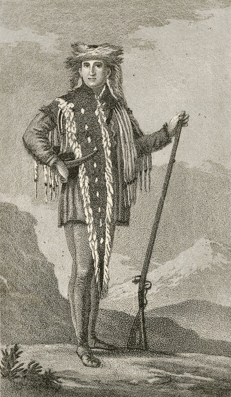 Meriwether Lewis in Shoshone Dress by Charles de Saint-Mémin, 1807