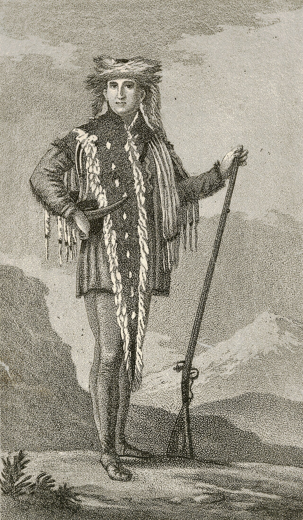 Meriwether Lewis in Shoshone Dress